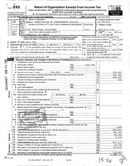 Return of Organization Exempt from Income