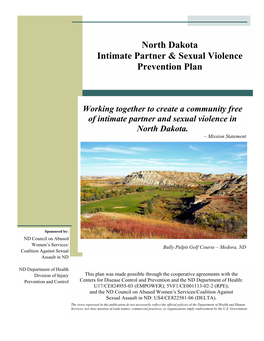 North Dakota Intimate Partner & Sexual Violence Prevention Plan