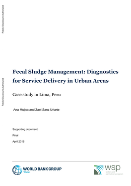 Faecal Sludge Management in Lima, Peru