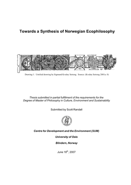 Towards a Synthesis of Norwegian Ecophilosophy