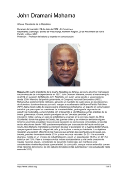 John Dramani Mahama