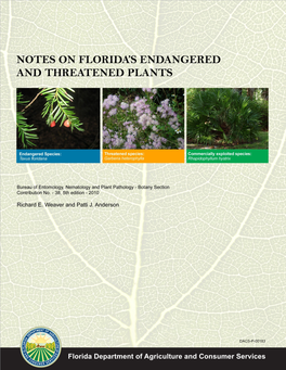 Florida's Endangered and Threatened Plants