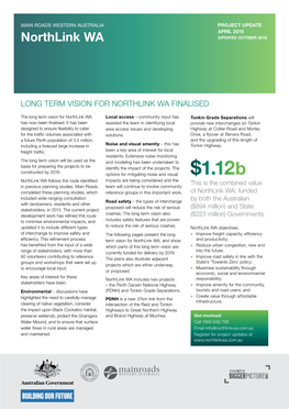 Northlink WA (UPDATED OCTOBER 2015)