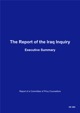 The Report of the Iraq Inquiry