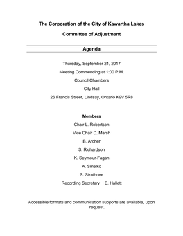 The Corporation of the City of Kawartha Lakes Committee of Adjustment Report – ELLIS Report Number COA2017-039