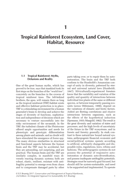 Tropical Rainforest Ecosystem, Land Cover, Habitat, Resource