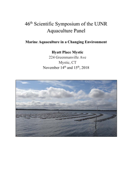 46Th Scientific Symposium of the UJNR Aquaculture Panel