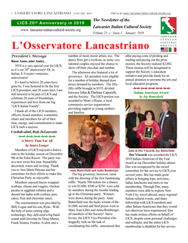 LICS Newsletter January 2019.Pdf