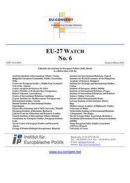 EU-27 WATCH No. 6 ISSN 1610-6458 Issued in March 2008