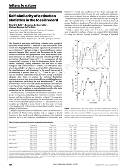 Self-Similarity of Extinction Statistics in the Fossil Record