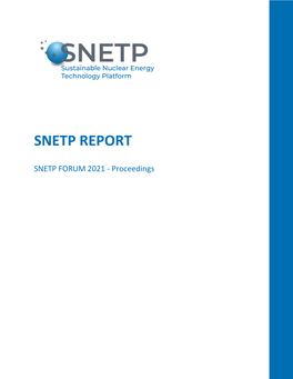 SNETP FORUM 2021 Proceedings