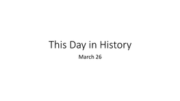 This Day in History