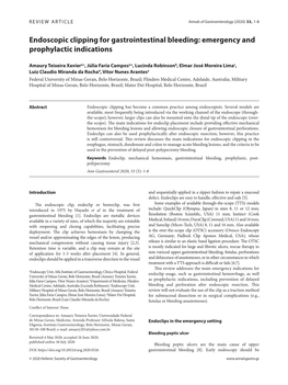 Endoscopic Clipping for Gastrointestinal Bleeding: Emergency and Prophylactic Indications