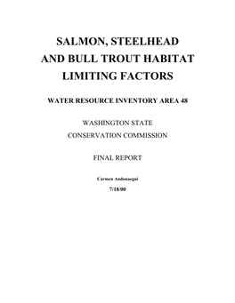 Salmon and Steelhead Stock Inventory Report (SASSI)