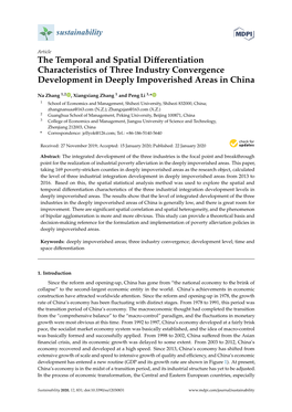 The Temporal and Spatial Differentiation Characteristics Of