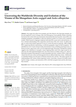 Uncovering the Worldwide Diversity and Evolution of the Virome of the Mosquitoes Aedes Aegypti and Aedes Albopictus