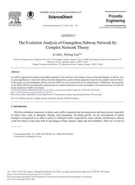 The Evolution Analysis of Guangzhou Subway Network by Complex Network Theory