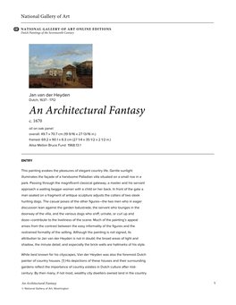 An Architectural Fantasy C