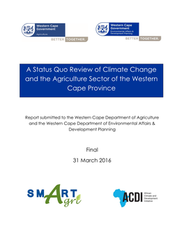 Smart Agri Status Quo Review 2016