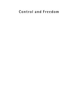 Wendy Hui Kyong Chun, Control and Freedom