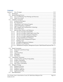 Contents Section 13 City of Lompoc