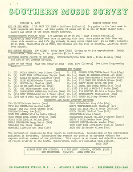 28 PEACHTREE AVENUE, N. E. ATLANTA 5, GEORGIA TELEPHONE 233-1660 1963 -2- October 7, Number Twenty Four DIXIE ROUND-UP DICK GRAY KEYS CORPUS CHRISTI T,Filliam D