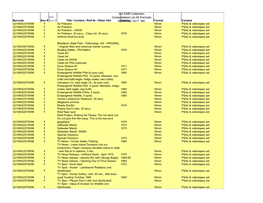 Consolidated List of All DNR Boxed AV Material BARCODED