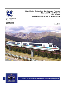 Colorado Maglev Project CO-26-7002