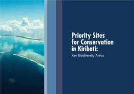 Priority Sites for Conservation in Kiribati: Key Biodiversity Areas