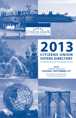 2013 Primary Election Voters Directory