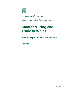 Manufacturing and Trade in Wales