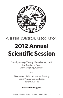 2012 Annual Scientific Session