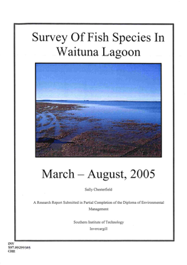 Waituna Fish Survey 2005