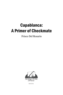 Capablanca: Improving Achess Primergems of Thinker Checkmate 1,000 Combinationsfriscodan Heismandel You Rosario Should Know