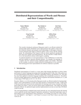 Distributed Representations of Words and Phrases and Their Compositionality