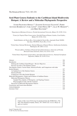 A Review and a Molecular Phylogenetic Perspective