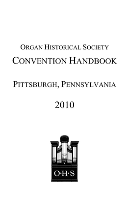 OHS, Pittsburgh Handbook-1 Frontmatter