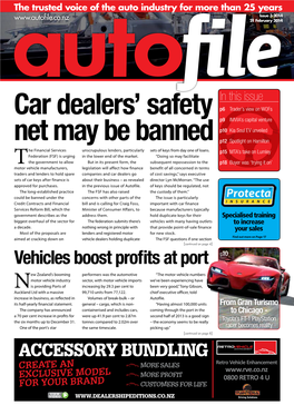 Car Dealers' Safety Net May Be Banned