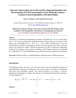 Some New Observations on an Old Reaction: Disproportionation and The