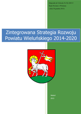 Zintegrowana Strategia Rozwoju Powiatu Wieluńskiego 2014-2020