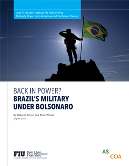 Back in Power? Brazil's Military Under Bolsonaro