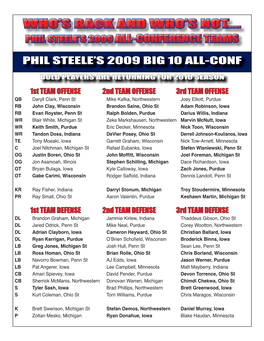 Phil Steele's 2009 Big 10 All-Conf