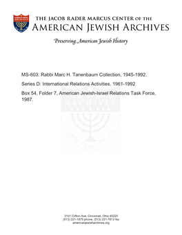 MS-603: Rabbi Marc H