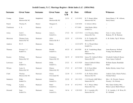 Iredell County, NC Marriage Register