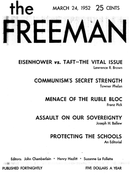 The Freeman March 1952