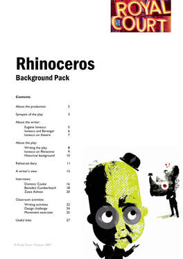 Rhinoceros Background Pack