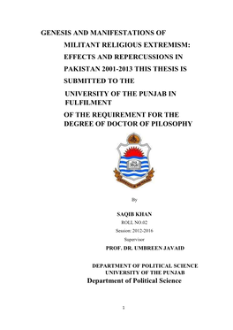 Saqib Khan Political Complete Thesis.Pdf