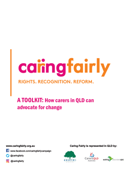 A TOOLKIT: How Carers in QLD Can Advocate for Change
