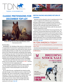 Tdn Europe • Page 2 of 13 • Thetdn.Com Tuesday • 24 November 2020