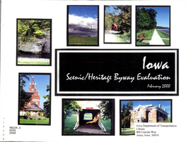 Iowa Scenic/Heritage Byway Evaluation